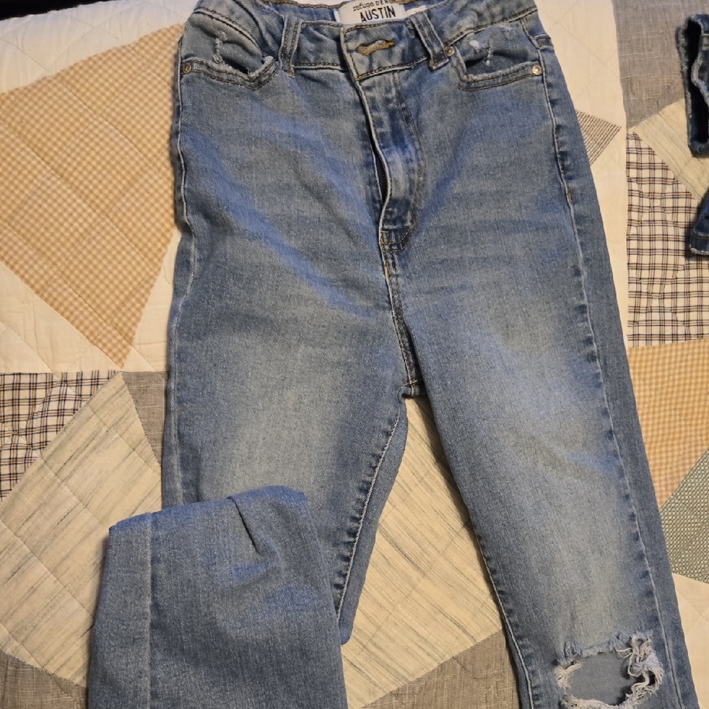 Austin Reed Light Blue Straight Leg Jeans
